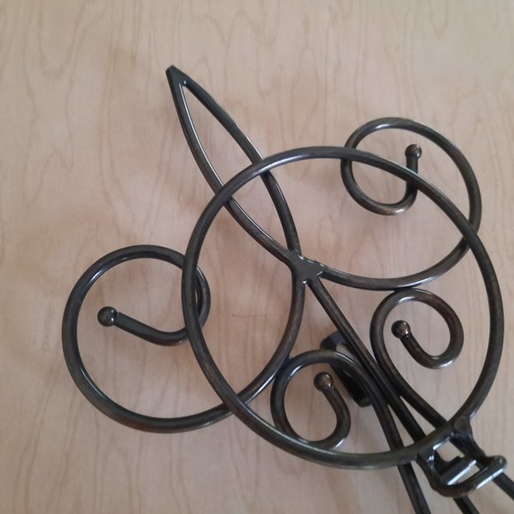 Vintage Wrought Iron Large Ornate Scroll Wall Sconce with holder - Picture 12 of 16